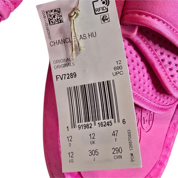Pharrell Williams X Adidas adilette with the PW BOOST SLIDE Style PINK MENS 12 - Picture 5 of 7